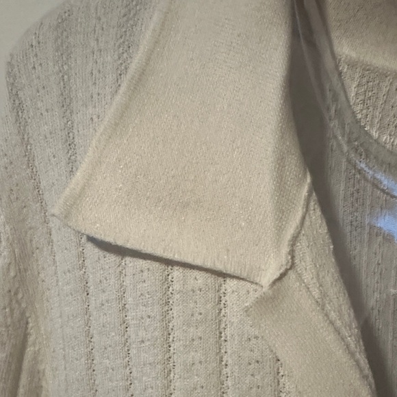 LOFT Cream Ribbed Knit Top - Picture 4 of 4